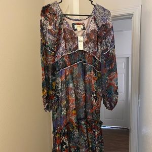 Anthropologie maxi dress size 2P